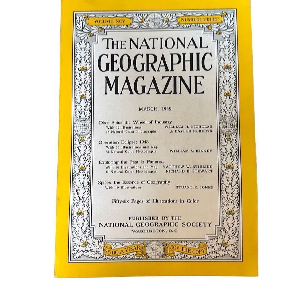 Vintage National‎ Geographic Magazine, March 1949